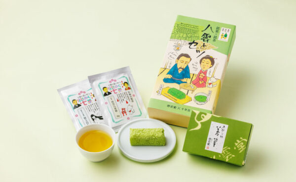 八雲とセツお茶と若草のセット